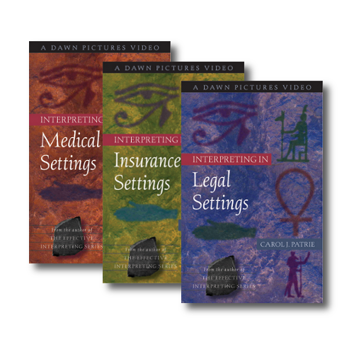 Interpreting in Medical, Legal and Insurance Settings